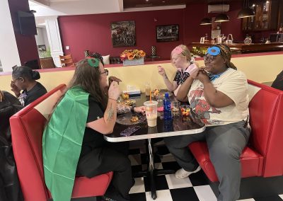 women having lunch together