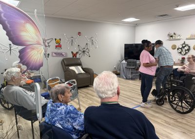Monthly recreational, cultural, educational, and social events at Monarch House