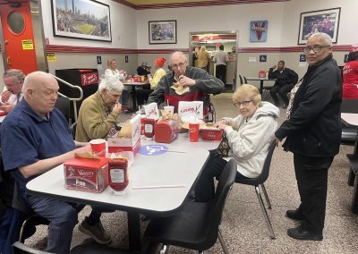 seniors dining at varsity